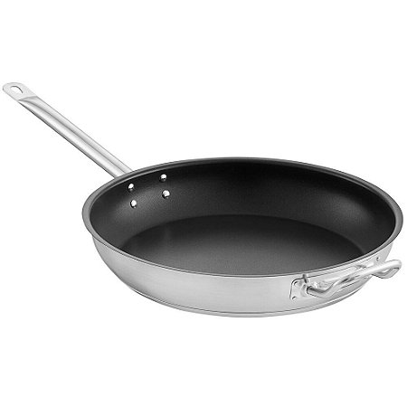 Frigideira Inox Antiaderente Profissional 32cm Zahav