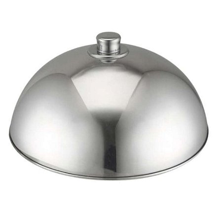 Cloche para Pratos com Pegador 25,5cm Zahav Inox