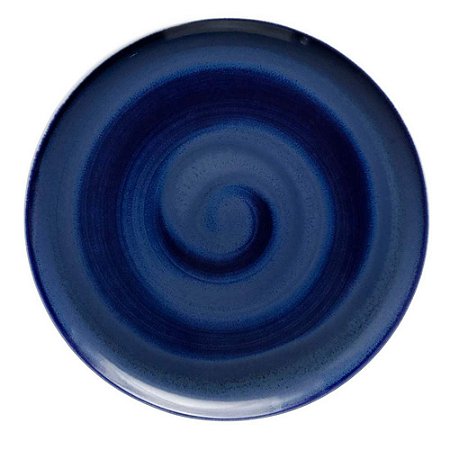 Prato Raso Coupe 17,8cm Ocean Azul Oscuro Porcelana Corona
