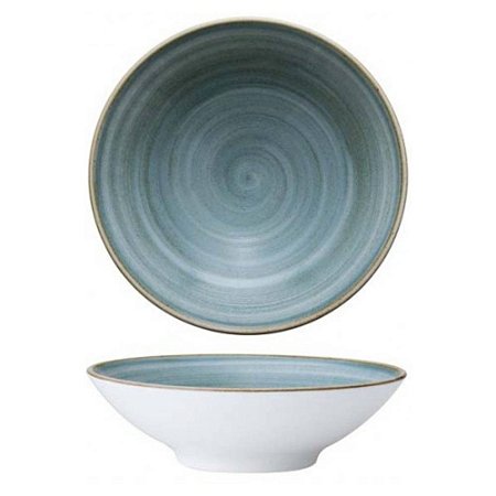 Bowl 1005.5ml Saladeira Azul Artisan Porcelana Corona