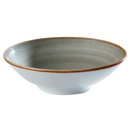 Bowl Saladeira Porcelana Artisan Gris Vajillas Corona