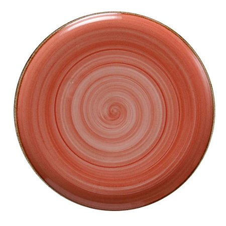 Prato Raso 28,4cm Raso Salmon Artisan Porcelana Corona