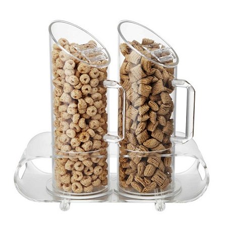 Dispenser Porta Cereal Duplo Acrílico Sunnex 2 Litros