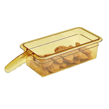Cuba GN Policarbonato Amber Pegador 1 Alça Cambro 150mm