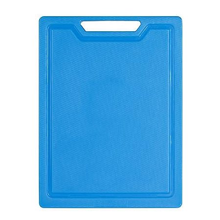 Tábua de Corte Polietileno Canaleta Azul 35cm