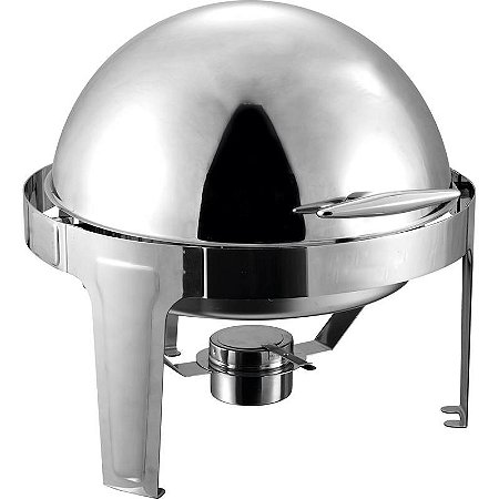 Rechaud Redondo Inox 6 Litros Zahav Tampa Basculante