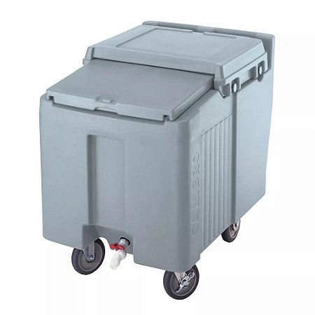 Carrinho de Gelo com Tampa Deslizante 57kg Cambro ICS125L401