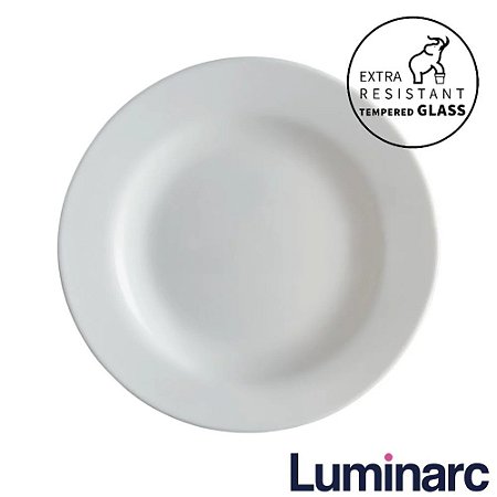 Prato de Sobremesa Branco 19cm Luminarc Peps Evolution