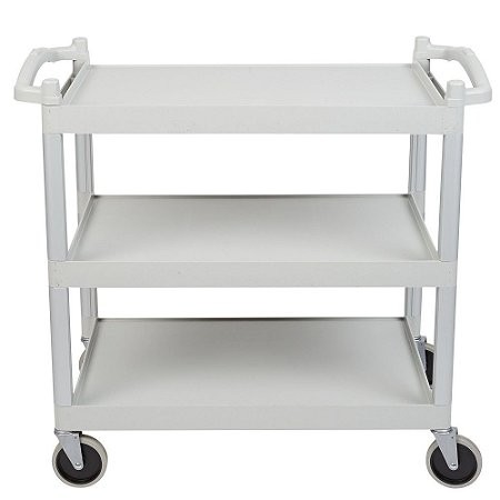Carrinho de Serviço 3 Prateleiras Suporta 180kg Cinza Cambro BC340KD480