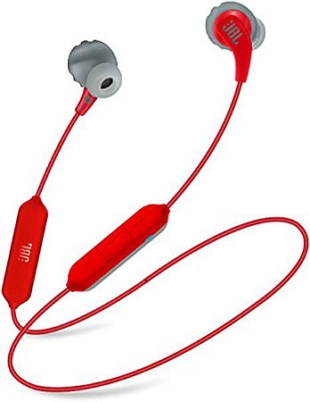 FONE DE OUVIDO INTRA-AURICULAR JBL BLUETOOTH C/ MICROFONE ENDURANCE RUN  VERMELHO JBLENDURRUNBTRED - FAMA Tech Store