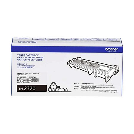 TONER BROTHER TN2370BR 2600PGS 2360DW 2540DW PRETO