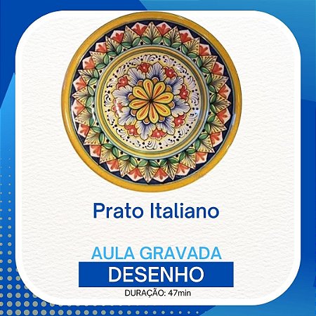 Aula gravada - Desenho - Prato Italiano #50