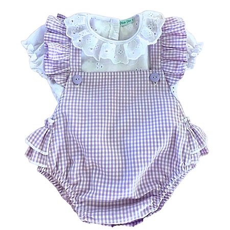 Body Jardineira Bebê 100% Algodão - Jade