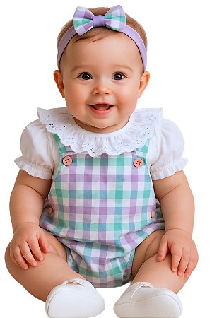 Body Jardineira com Blusa - Isabela