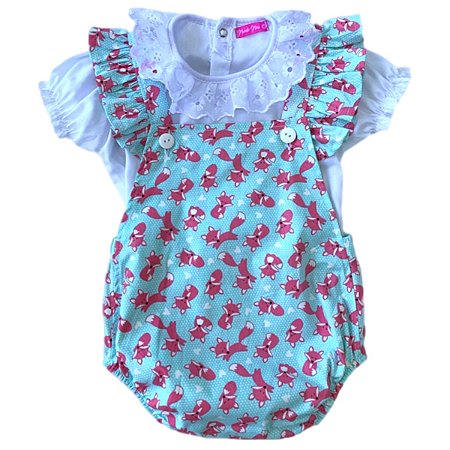 Body Jardineira com Blusa - Raposa