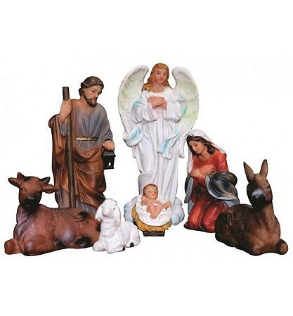 PRESEPIO 7 PECAS DE RESINA 12,5 CM