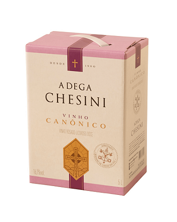 Vinho Rosado Licoroso Doce Bag 5L - Adega Chesini