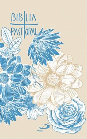 Bíblia Pastoral Colorida Flor Azul