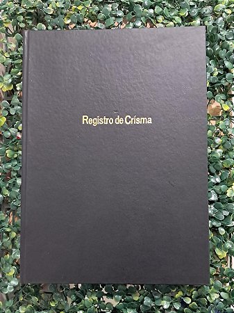 Livro Registro de Crisma