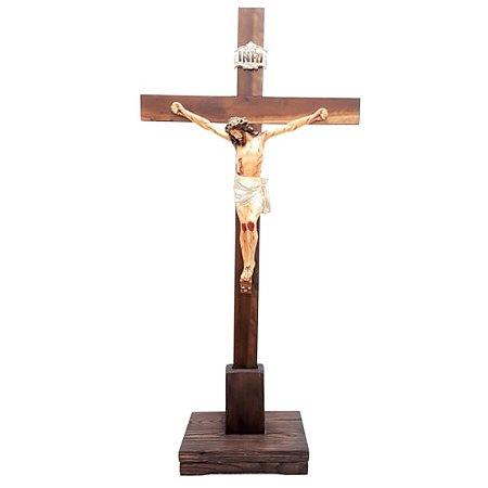 Crucifixo de Mesa/Chão em Madeira 120 cm