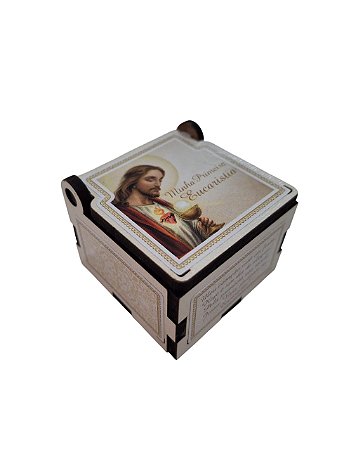 TERCO 1 EUCARISTIA NA CAIXINHA MDF