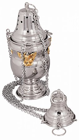 Turíbulo Trabalhado Niquelado