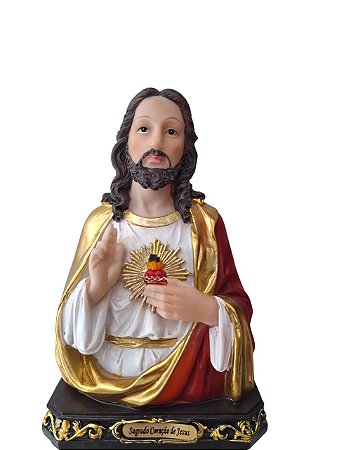 Imagem Coração de Jesus Resina 17,5cm