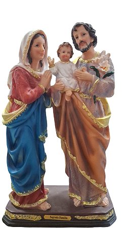 Imagem Sagrada Familia 30 cm resina