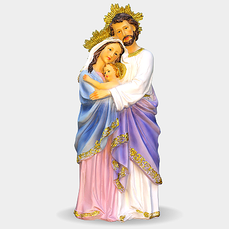 Imagem Sagrada Família 30 cm Resina