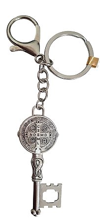 Chaveiro Chave São Bento Metalizado