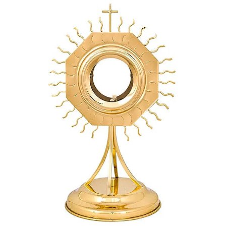 Ostensório Dourado 25cm de Altura