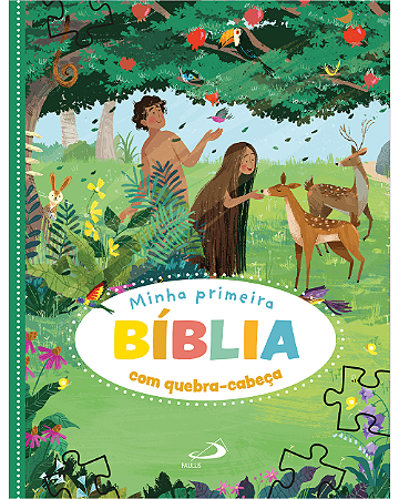Livro Infantil Minha Primeira Bíblia Quebra-Cabeça