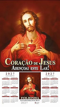 Folhinha Sagrado Coração de Jesus 2027