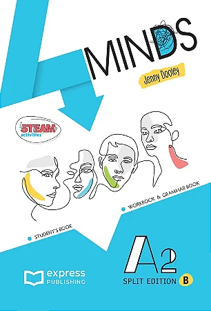 4 MINDS A2 STUDENT'S & WORKBOOK & GRAMMAR BOOK - (SPLIT EDITION B) (WITH DIGIBOOK APP.)