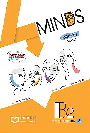 4 MINDS B2 STUDENT'S & WORKBOOK & GRAMMAR BOOK - (SPLIT EDITION A) (WITH DIGIBOOK APP.)