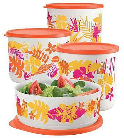 Tupperware Kit Refriline Havai 4 Peças