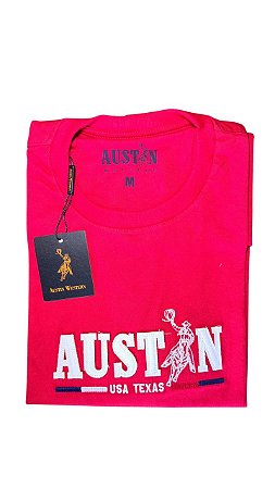 Camiseta Masculina Bordada Austin Western
