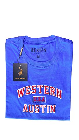 Camiseta Masculina Bordada Austin Western