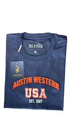 Camiseta Masculina Bordada Austin Western