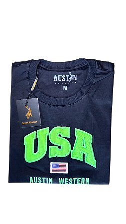 Camiseta Masculina Bordada Austin Western