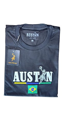 Camiseta Masculina Bordada Austin Western