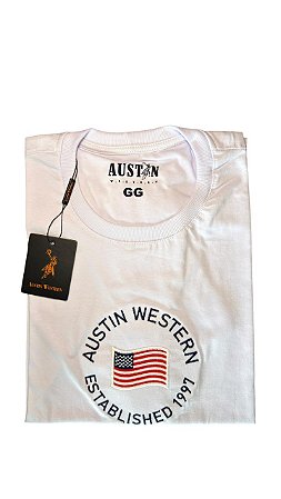Camiseta Masculina Bordada Austin Western