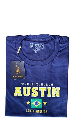Camiseta Masculina Bordada Austin Western