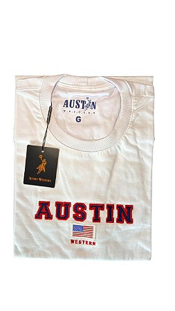 Camiseta Masculina Bordada Austin Western