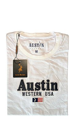 Camiseta Masculina Bordada Austin Western