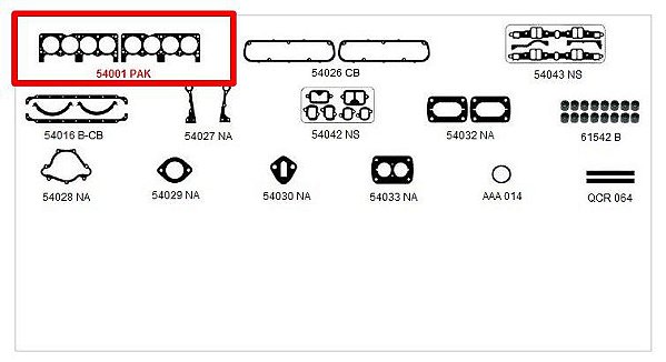 JUNTA DE CABEÇOTE DODGE DART V8 Motor 318
