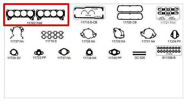 Junta Cabeçote Galaxie Maverick Landau Motor 302 V8 Canadense