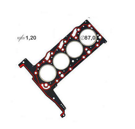 JUNTA DE CABEÇOTE TRANSIT 2.2 16V 1,20MM