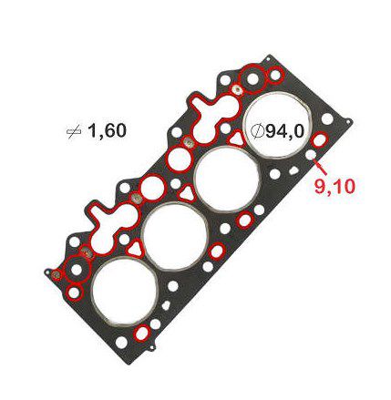 JUNTA DE CABEÇOTE TRANSIT 2.4 16V DURATORK 1,20MM