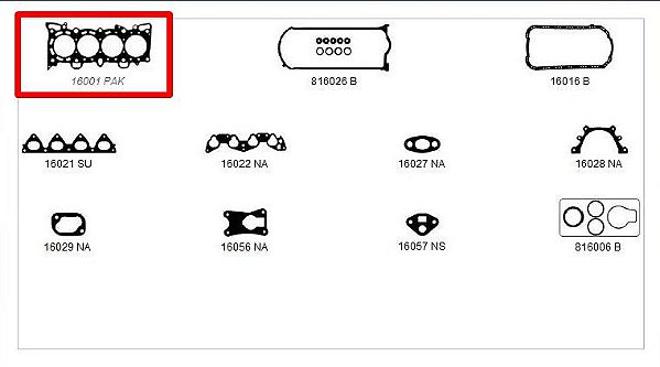 JOGO MOTOR CIVIC 1.6 16V MTR D16Z6